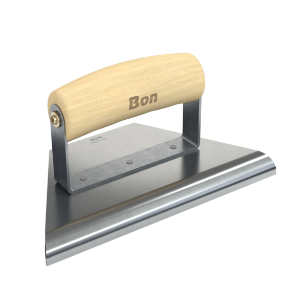 Bon Tool Tapered Edger, 8" To 3", 1/2" Radius 5/8" Lip Wood Handle 12-832